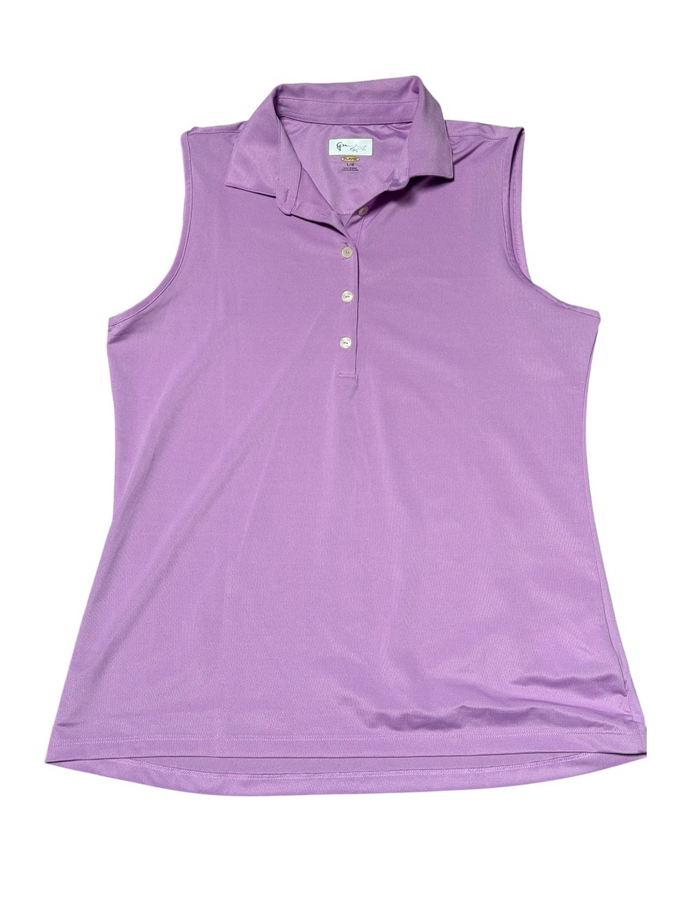 Greg Norman Collection Sleeveless Polo Tank - Lavender